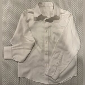 Boys Dillard’s White 100% Cotton Dress Shirt
